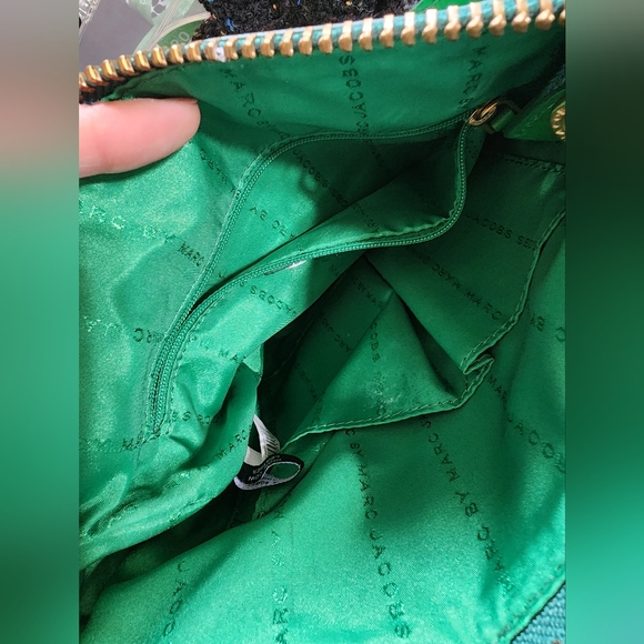 Green Leather Crossbody Bag - Picture 8 of 8